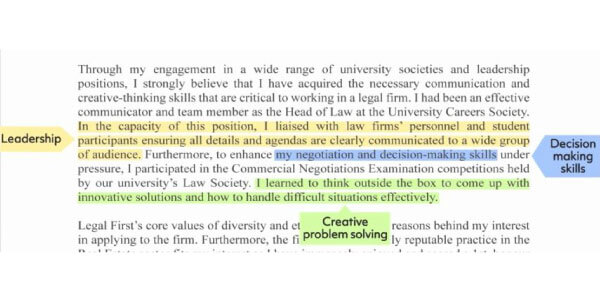 second paragraph for a cover letter