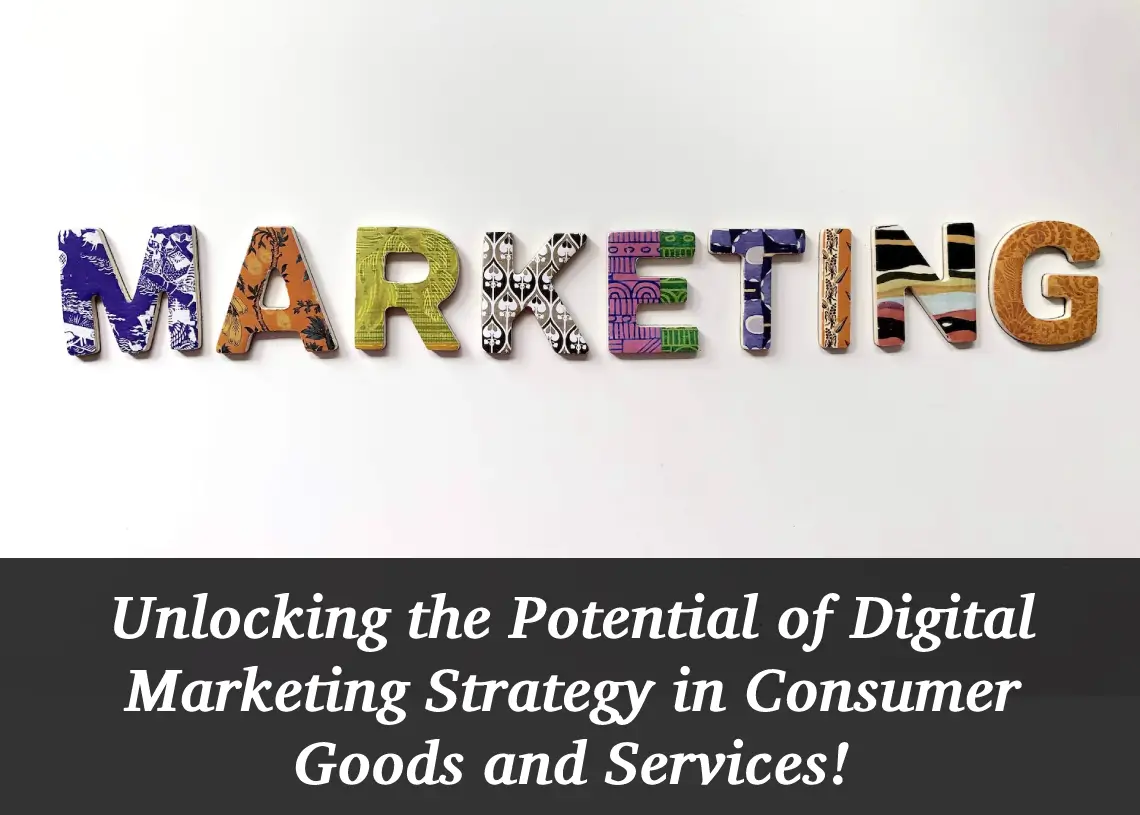 Read more about the article Unlocking the Potential of Digital Marketing Strategy in Consumer Goods and Services!