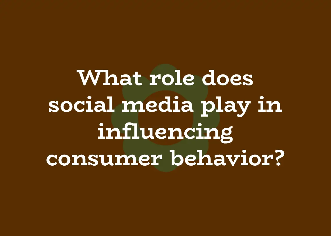 Read more about the article What role does social media play in influencing consumer behavior?