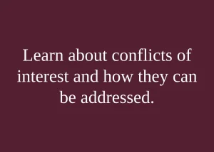Read more about the article Managing Conflict of Interest in Professions.