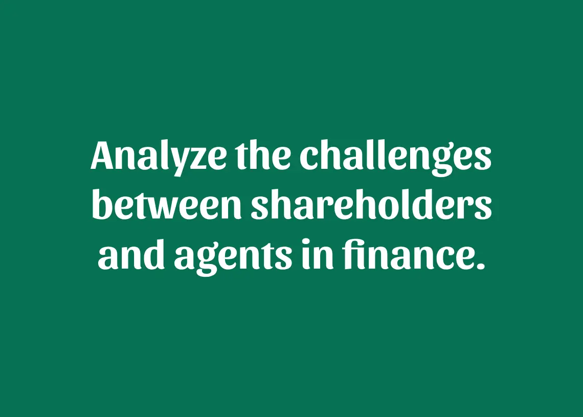 Read more about the article Solving the Shareholder-Agent Problem!